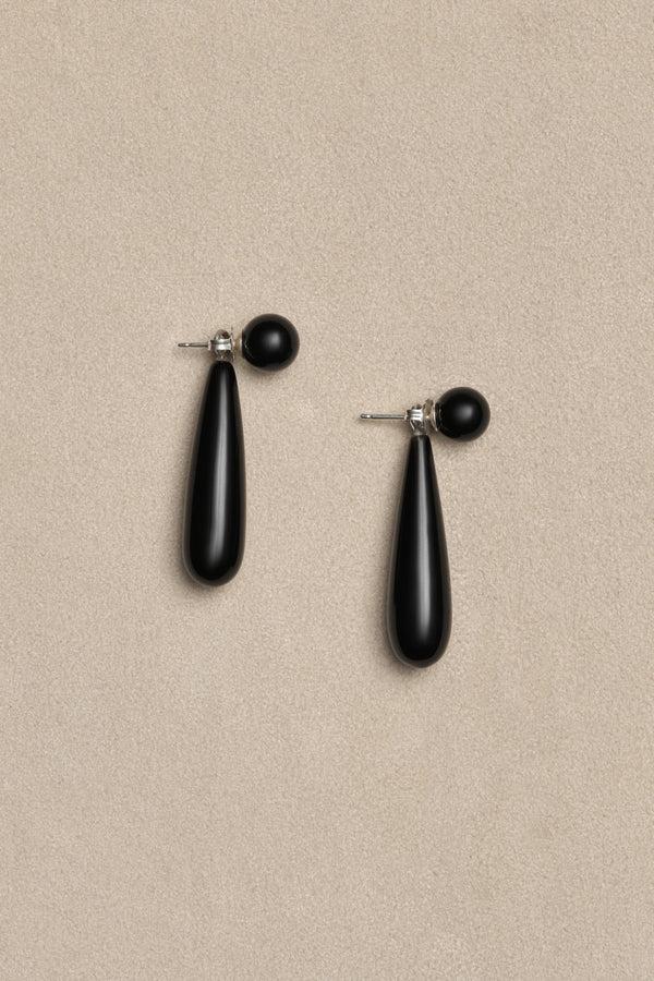 Sophie Buhai Small Angelika Earrings In Onyx