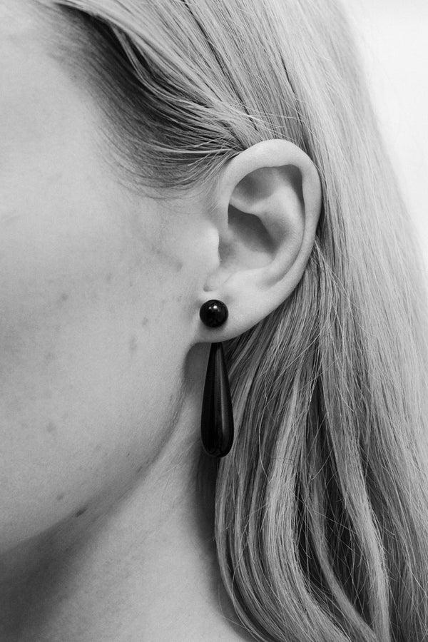sophie buhai Small angelika earrings in onyx