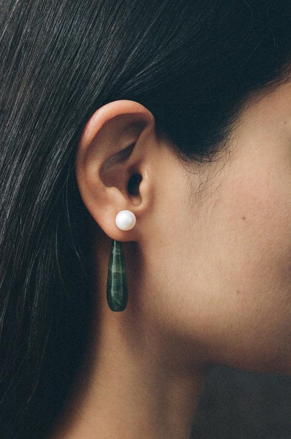 sophie buhai Small angelyne earrings in jade