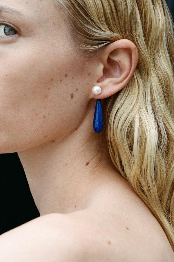 sophie buhai Small angelyne earrings in lapis