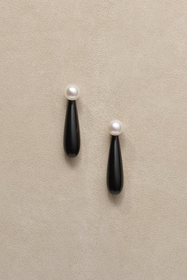 Sophie Buhai Small Angelyne Earrings In Onyx