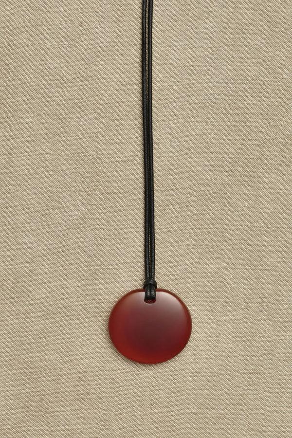 Sophie Buhai Small Full Moon Pendant In Carnelian