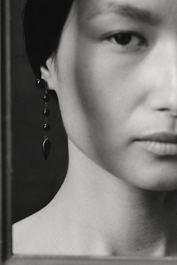 Sophie Buhai Small Phoenician Earrings In Onyx