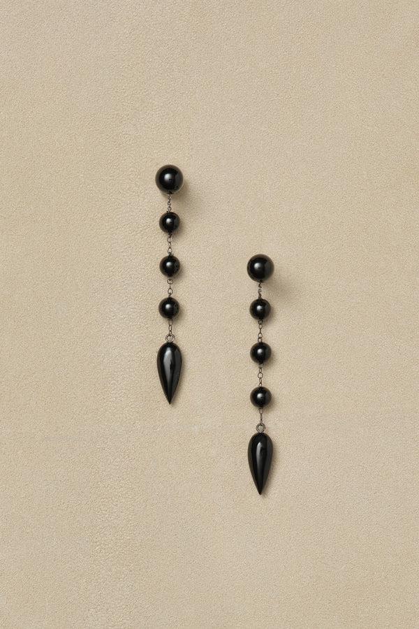 Sophie Buhai Small Phoenician Earrings In Onyx