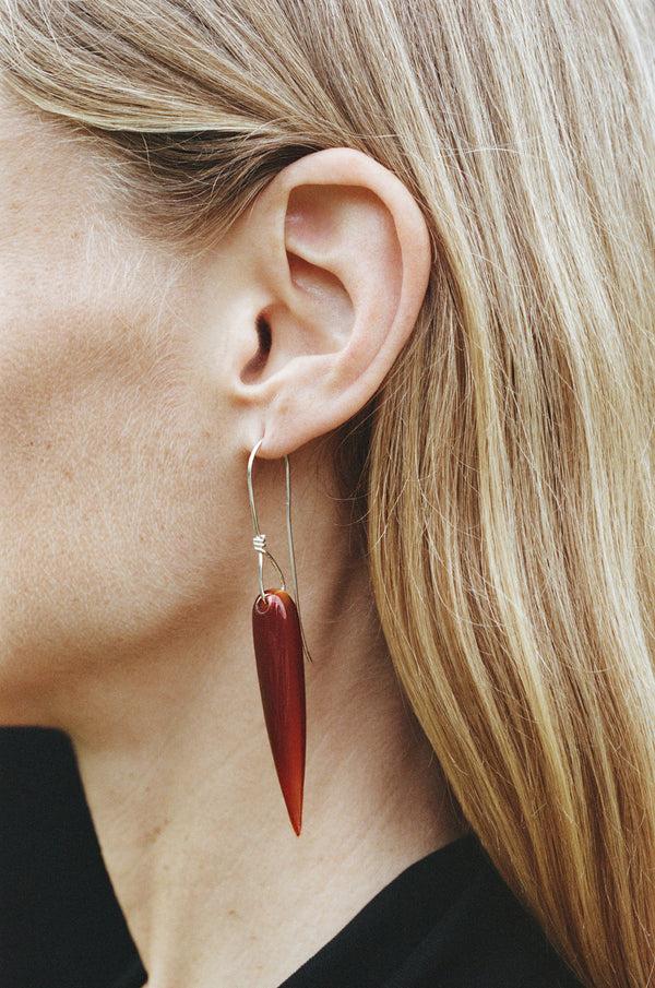 sophie buhai Spear earrings in carnelian