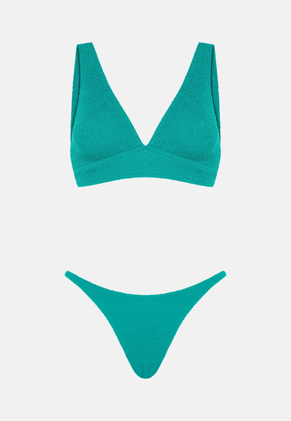 sorbet island AQUA CHEEKY BIKINI BLUE MOON