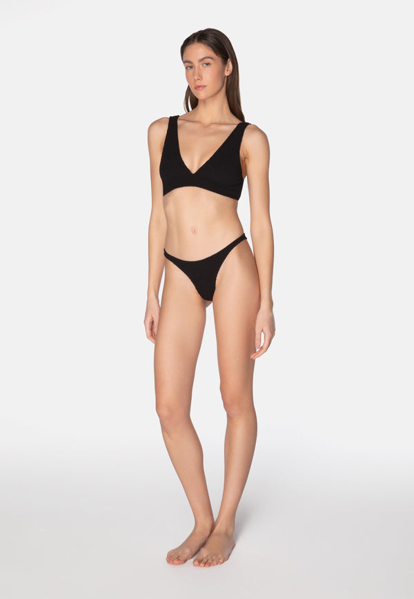 Sorbet Island AQUA CHEEKY BIKINI LIQUORICE