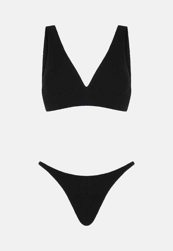 Sorbet Island AQUA CHEEKY BIKINI LIQUORICE