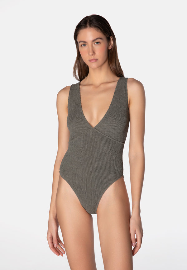 sorbet island ARIEL ONE PIECE CHARCOAL