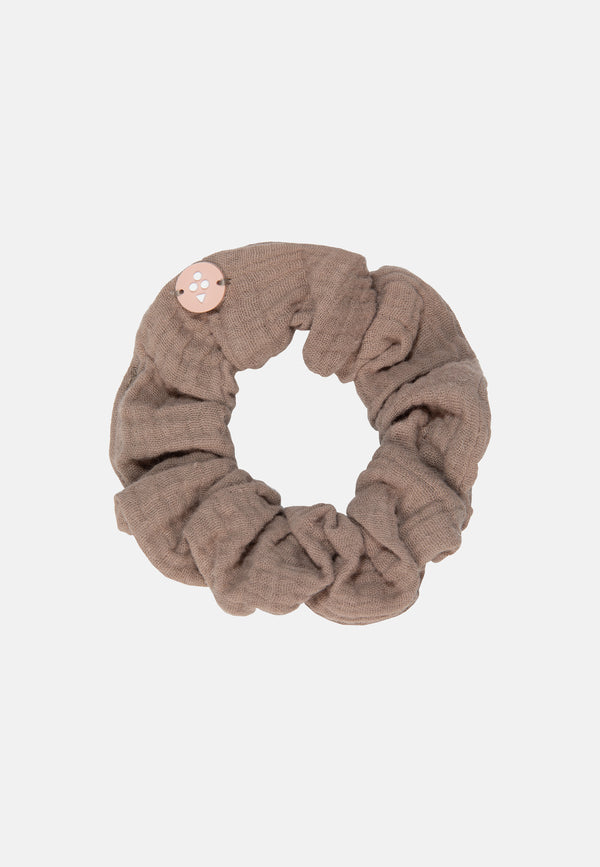 sorbet island COTTON SCRUNCHIE HAZELNUT