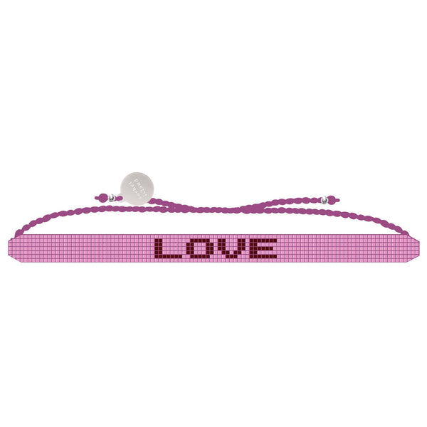 sorbet island HANDMADE GLASS BEADS DARK PINK