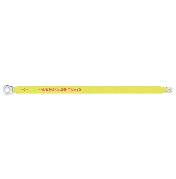 sorbet island SATIN BRACELET NEON YELLOW