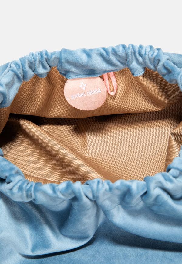 Sorbet Island VELVET CLUTCH BAG GOOD VIBES CIEL