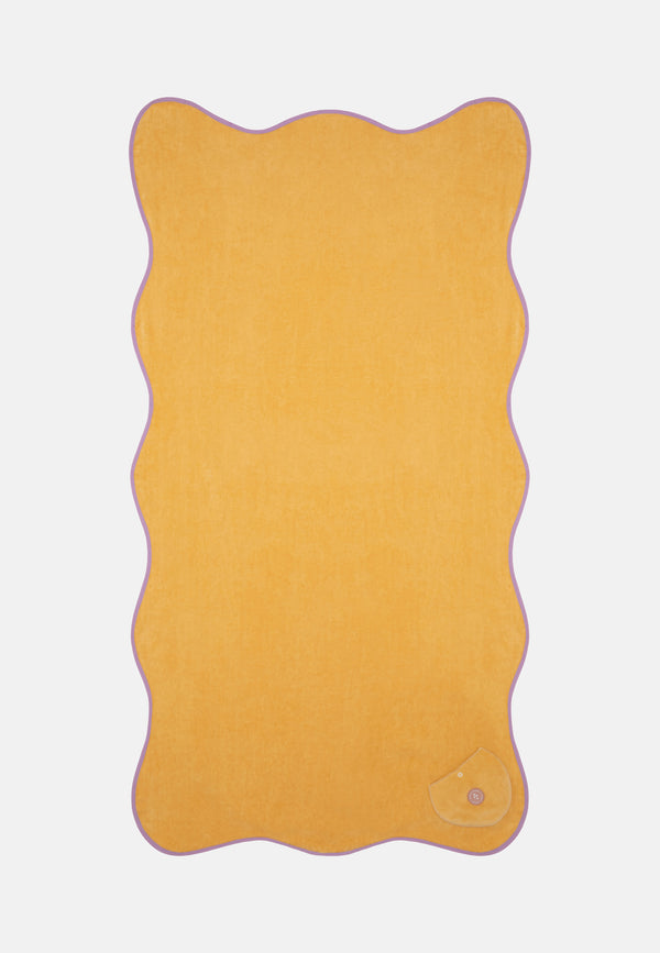 sorbet island WAVY BEACH TOWEL BANANA