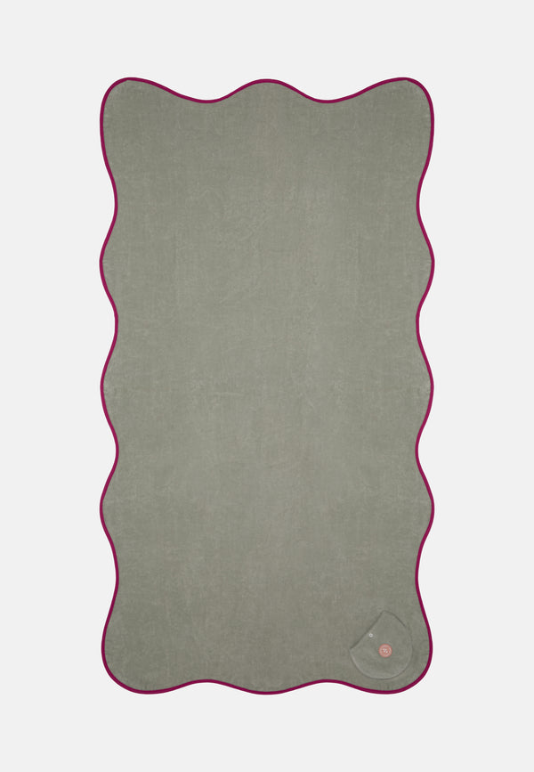 sorbet island WAVY BEACH TOWEL MINT