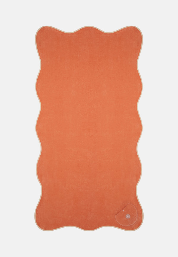 sorbet island WAVY BEACH TOWEL ORANGE