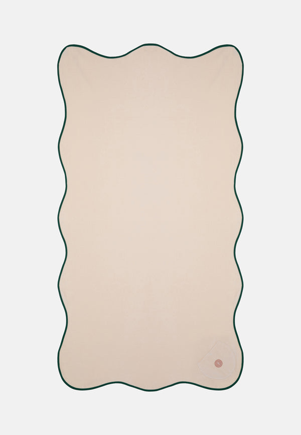 sorbet island WAVY BEACH TOWEL VANILLA