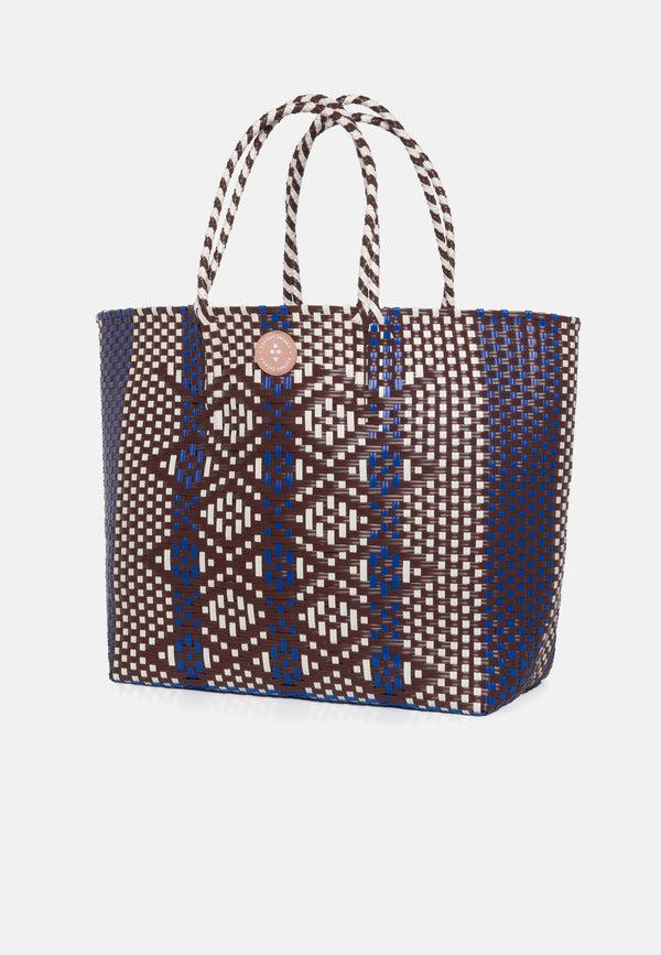 Sorbet Island WOVEN TOTE BAG BLUE