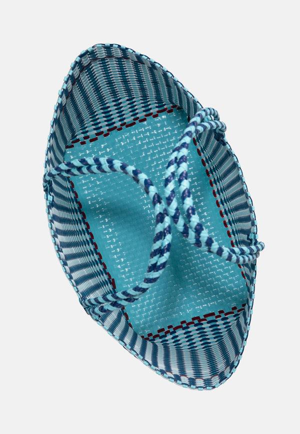 Sorbet Island WOVEN TOTE BAG LIGHT BLUE
