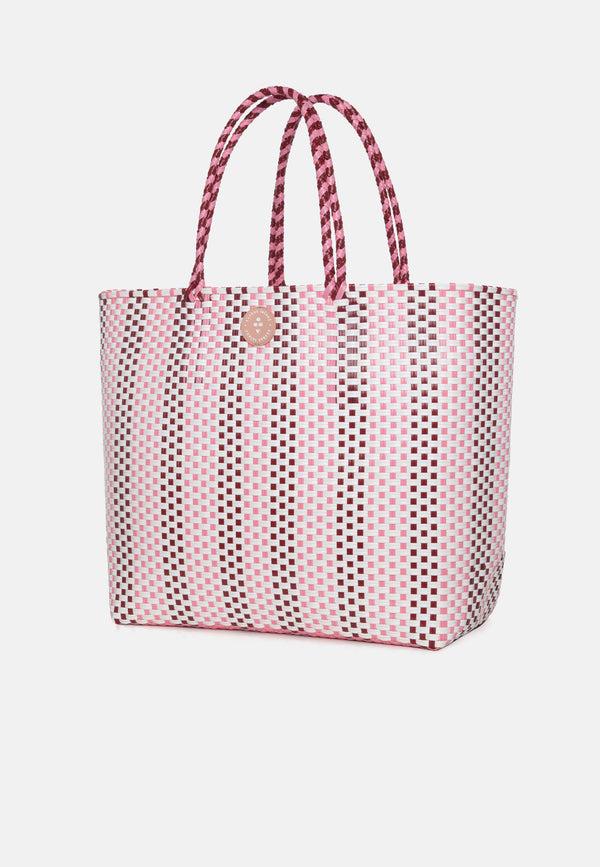Sorbet Island WOVEN TOTE BAG PINK