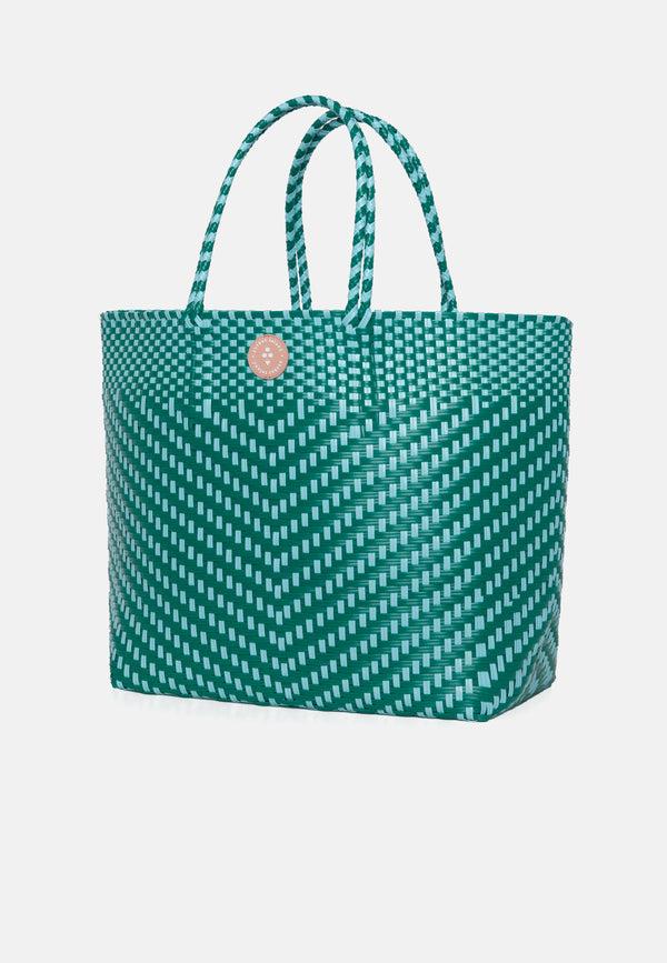 Sorbet Island WOVEN TOTE BAG TURQUOISE