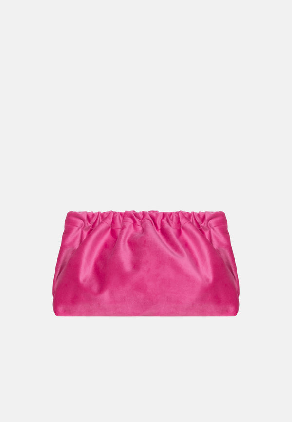 Sorbet Island VELVET CLUTCH BAG ALWAYS LOVE FUCHSIA