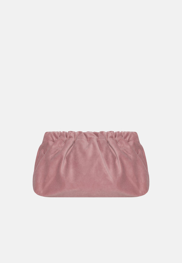 Sorbet Island VELVET CLUTCH BAG DREAMCHASER LIGHT PINK