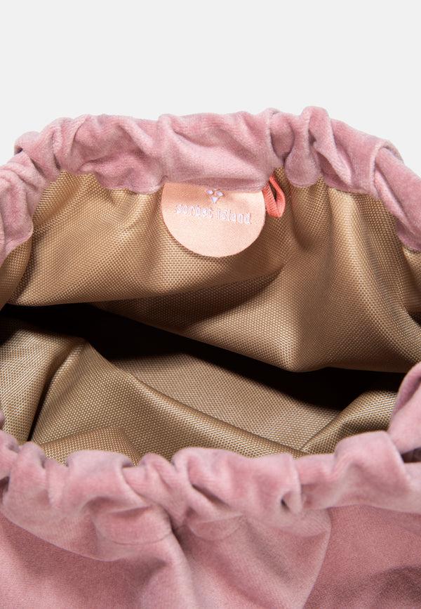 Sorbet Island VELVET CLUTCH BAG DREAMCHASER LIGHT PINK