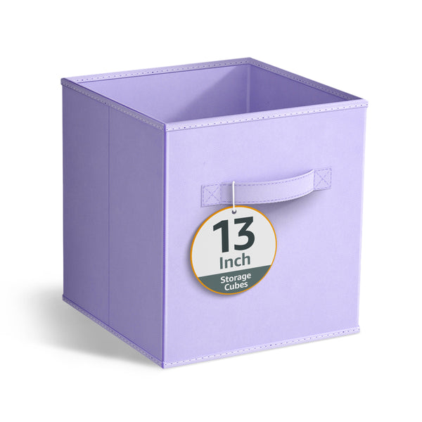 sorbus 13" Large Cube Storage Bin (Single Pack Pastels)