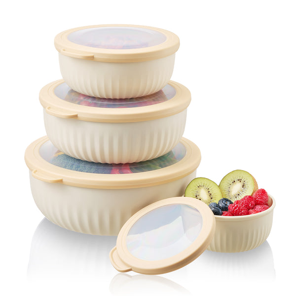 Sorbus 4-Pack Nesting Food Storage Containers With Lids