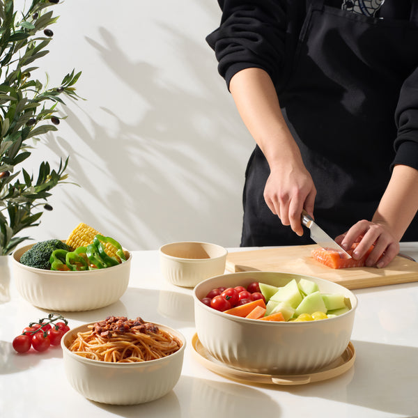 Sorbus 4-Pack Nesting Food Storage Containers With Lids