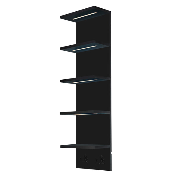 sorbus 5 Tier Vertical Wall Shelf Unit with LED Lights