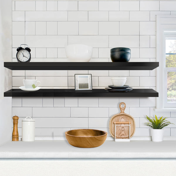 Sorbus 55-Inch Extra Long Floating Shelves (Set Of 2)