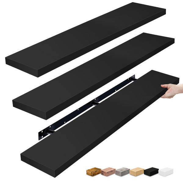 sorbus 55-Inch Extra Long Floating Shelves (Set of 3)
