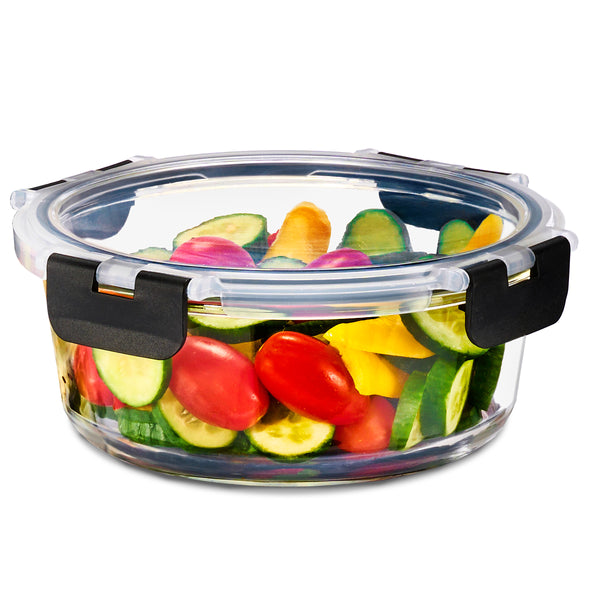 sorbus Airtight Glass Food Prep and Storage Container with Lid (Single)