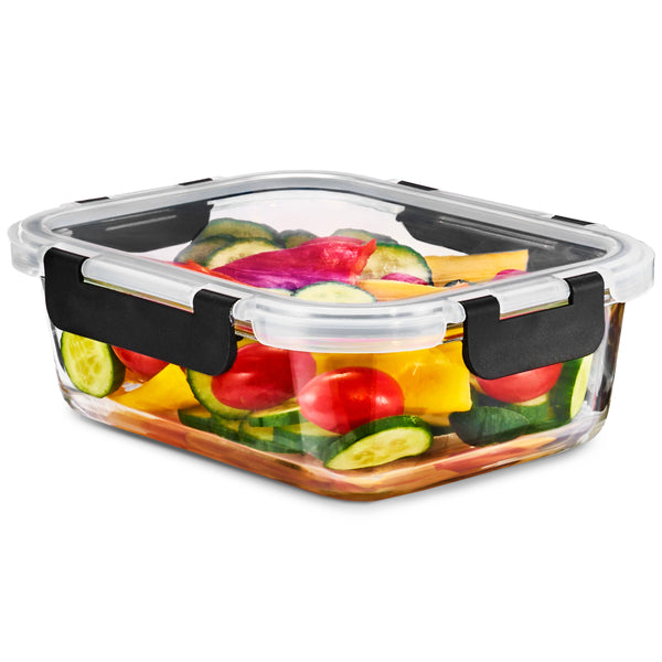 sorbus Airtight Glass Food Prep and Storage Container with Lid (Single)
