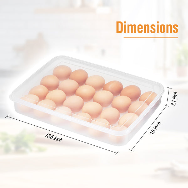 Sorbus Egg Containers With Lids (Set Of 2 Holds 48 Eggs)