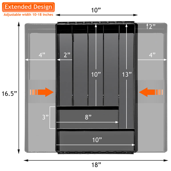 Sorbus Expandable Kitchen Drawer Organizer & Utensil Tray