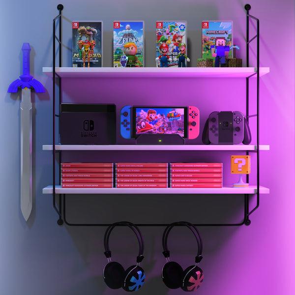 Sorbus Floating Bathroom Shelf With Metal Brackets (3 Tier)