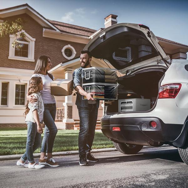 Sorbus Foldable Large Plastic Bags With Zipper & Handles