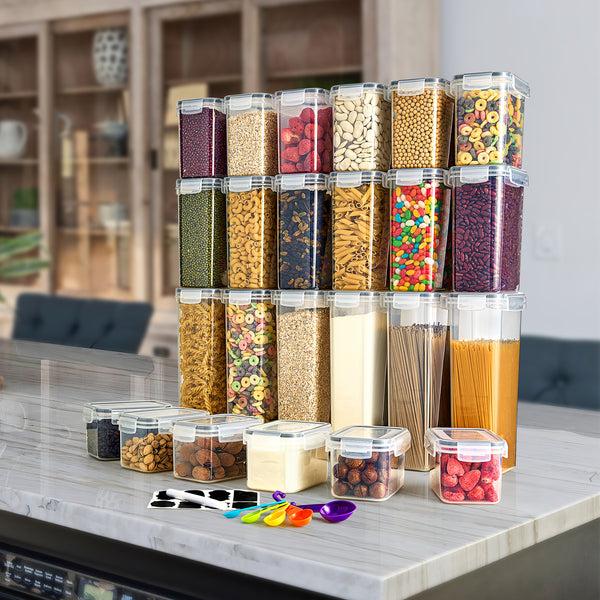 Sorbus Food Dispenser Plastic Storage Airtight Containers (24 Pack)