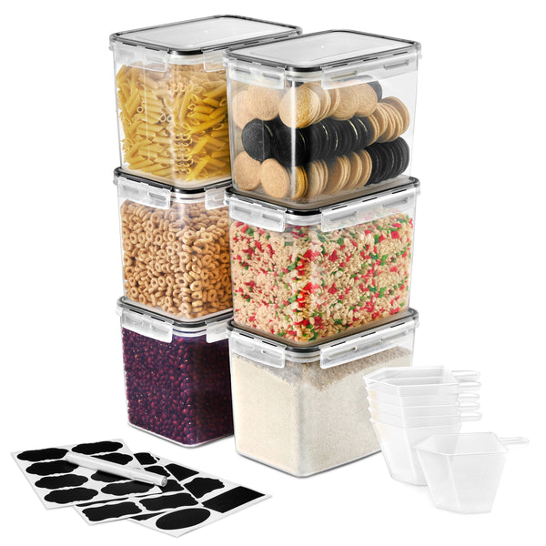 Sorbus Large Narrow Food Storage Containers (Set Of 6)