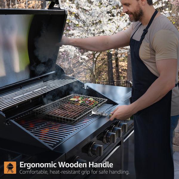 Sorbus Large Stainless Steel Barbecue Grilling Basket