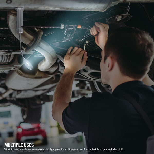 Sorbus LED Magnetic Base Light With Gooseneck (Set Of 2)