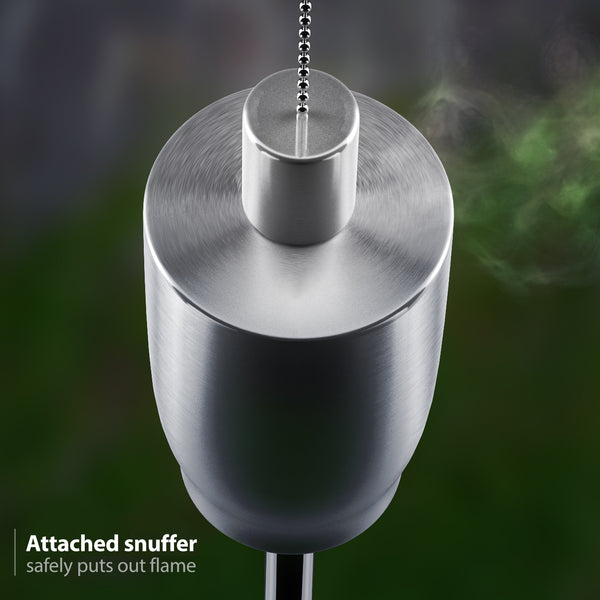 Sorbus Matney Outdoor Decorative Torches - Set Of 4 (Cylinder)