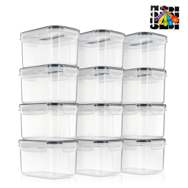 Sorbus Medium Airtight Food Storage Containers With Lids (12 Pack)