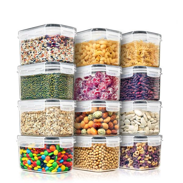 Sorbus Medium Airtight Food Storage Containers With Lids (12 Pack)