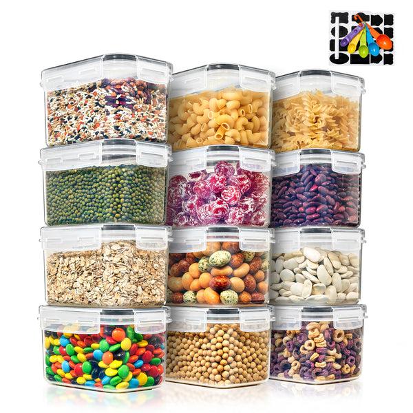 sorbus Medium Airtight Food Storage Containers With Lids (12 Pack)
