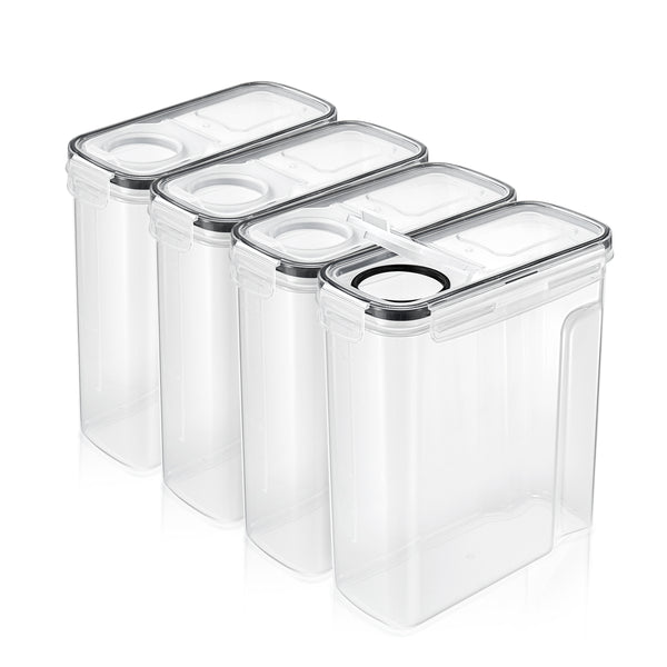 Sorbus Narrow Airtight Food Storage Dispensers (4 Pack)