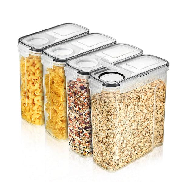 sorbus Narrow Airtight Food Storage Dispensers (4 Pack)
